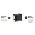 thumbnail image 2 of Homestyles Americana Wood Kitchen Island in Black, 2 of 3