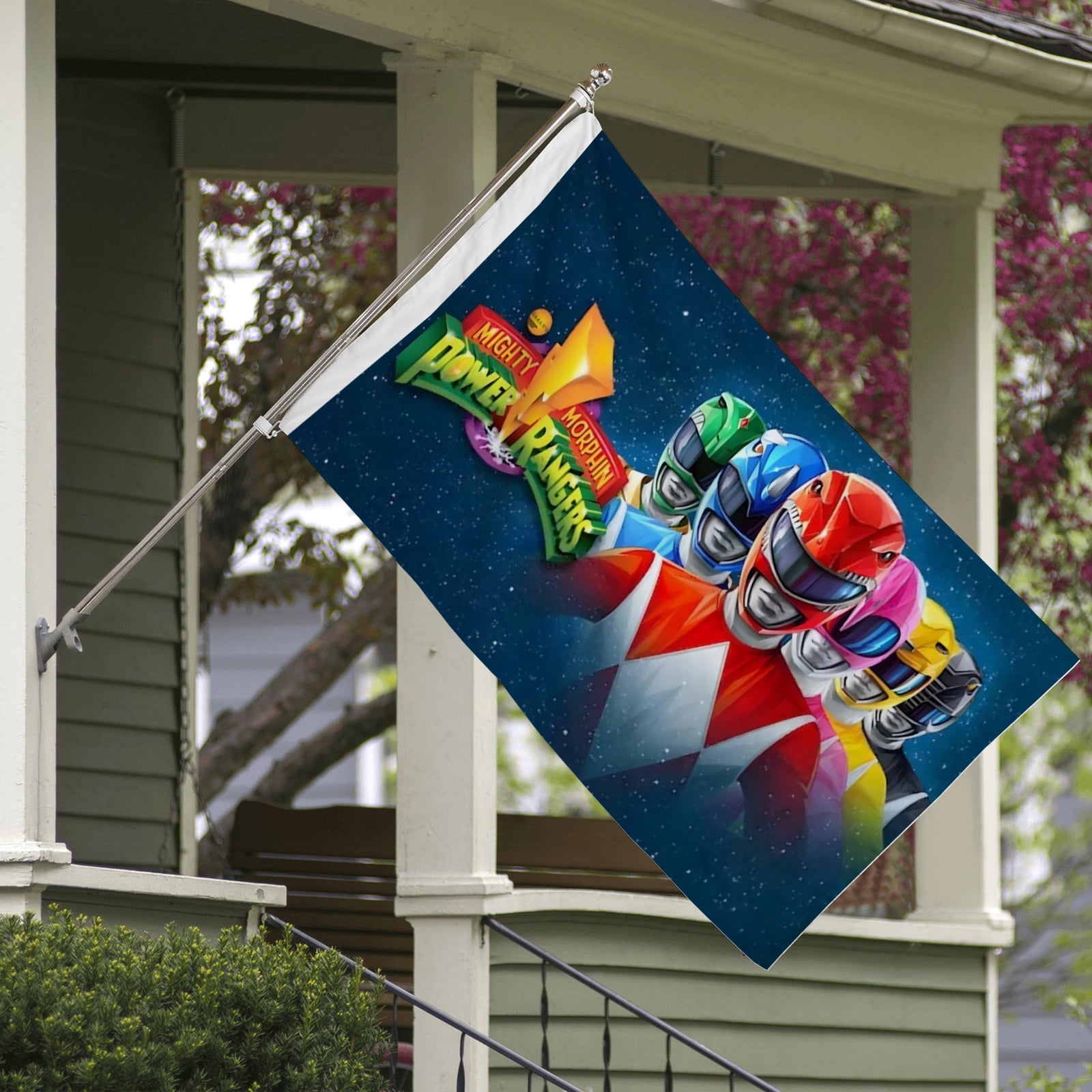 Flags for Mighty Morphin Power Rangers Decorations for Home, Outside, Indoor Outdoor Flag, House Flag Party Funny Gift for Family Member 3×5 FT