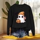 thumbnail image 4 of Ailaofu Womens Halloween Crewneck Sweatshirt Cute Long Sleeve Graphic Pullover Tops Fall Fashion Clothes, 4 of 4