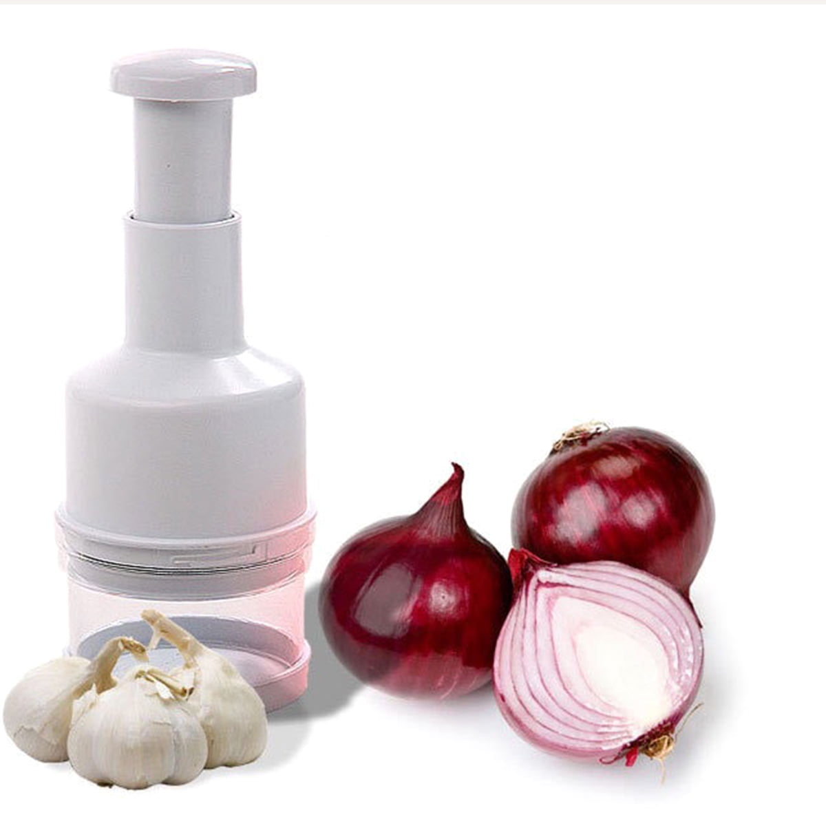 JTWEEN Onion Chopper Hand Chopper for Vegetables,21inch Stainless Steel