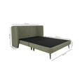 thumbnail image 5 of Cama Matrimonial Sonatta Verde Olivo Kessa Muebles, 5 of 5