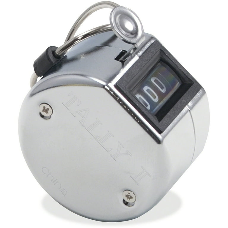 Tally I Hand Model Tally Counter, Registers 0-9999, Chrome Tally I Hand Model Tally Counter, Registers 0-9999, Chrome