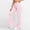 Pink, variant on Rvasteizo Womens Yoga Pants Solid High Elastic Waist Flared Multi Pocket Training Pants