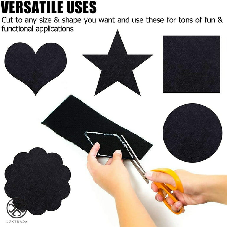  Self Adhesive Felt Sheets, 8x12 Inches Felt with Self