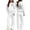 White, variant on Piuwrlz Kids Hoodies Outfits Sets,Girls Zipper Cotton Sweatshirt Pants Fashion Set Green Size 13-14 Years
