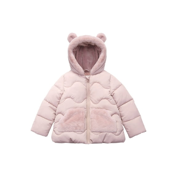 Rokka&Rolla Toddler Baby Girls' Fleece Lined Puffer Coat Kids Jacket
