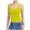 Yellow, variant on Women's Square Neck Tank Top Sleeveless Double Lined Basic Tops, S, Light Blue