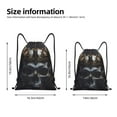 thumbnail image 2 of Kdxio Royal Skull With Golden Crown Print Drawstring Backpack Bag,Waterproof Draw String Back Sack, Gym Drawstring Bags Swim Bag For Unisex, 2 of 5