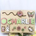 thumbnail image 2 of Name Puzzle for Kids - Personalized Wooden Baby Gifts with Engraved Letters, 2 of 5