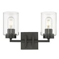 thumbnail image 3 of Golden Lighting Tribeca 2-light Vanity in Matte Black, 3 of 5