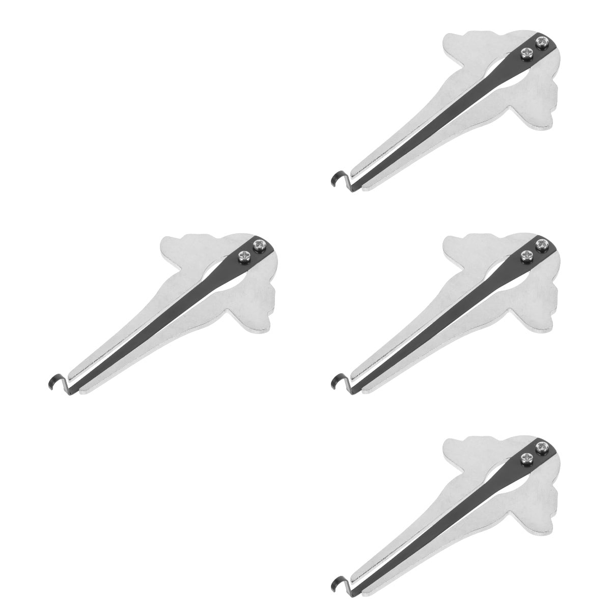 4 Pieces Portable Harmonica for Beginners Jaw Harp Instrument Music Instruments Silver