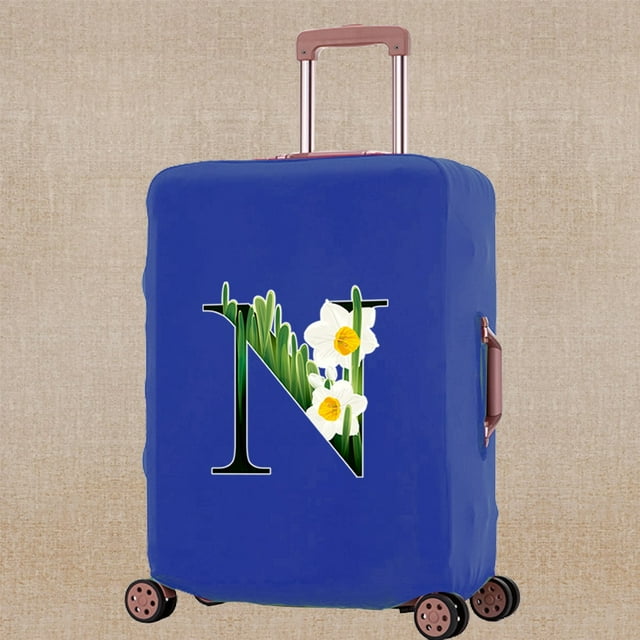 Luggage Cover Elasticity Thicken Travel Accessory Covers Flower Color Print Trolley Protective Case Apply To 18-32 Inch Suitcase 8Flower color N M (22-25inch)