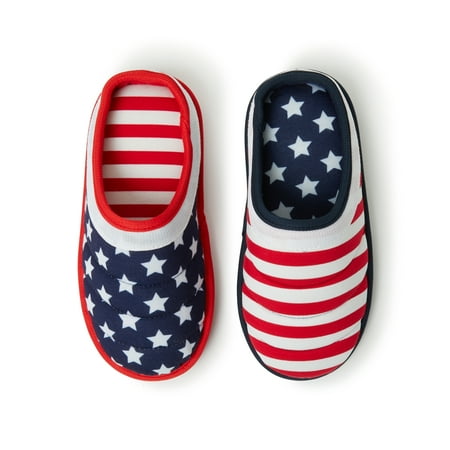 Dearfoams Kids Kids Stars and Stripes Clog slippers