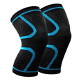 thumbnail image 1 of SPORTIFY 2 Rodilleras (1) Par Deportivas Ortópedicas de Soporte sin Costuras Azul Chica, 1 of 3