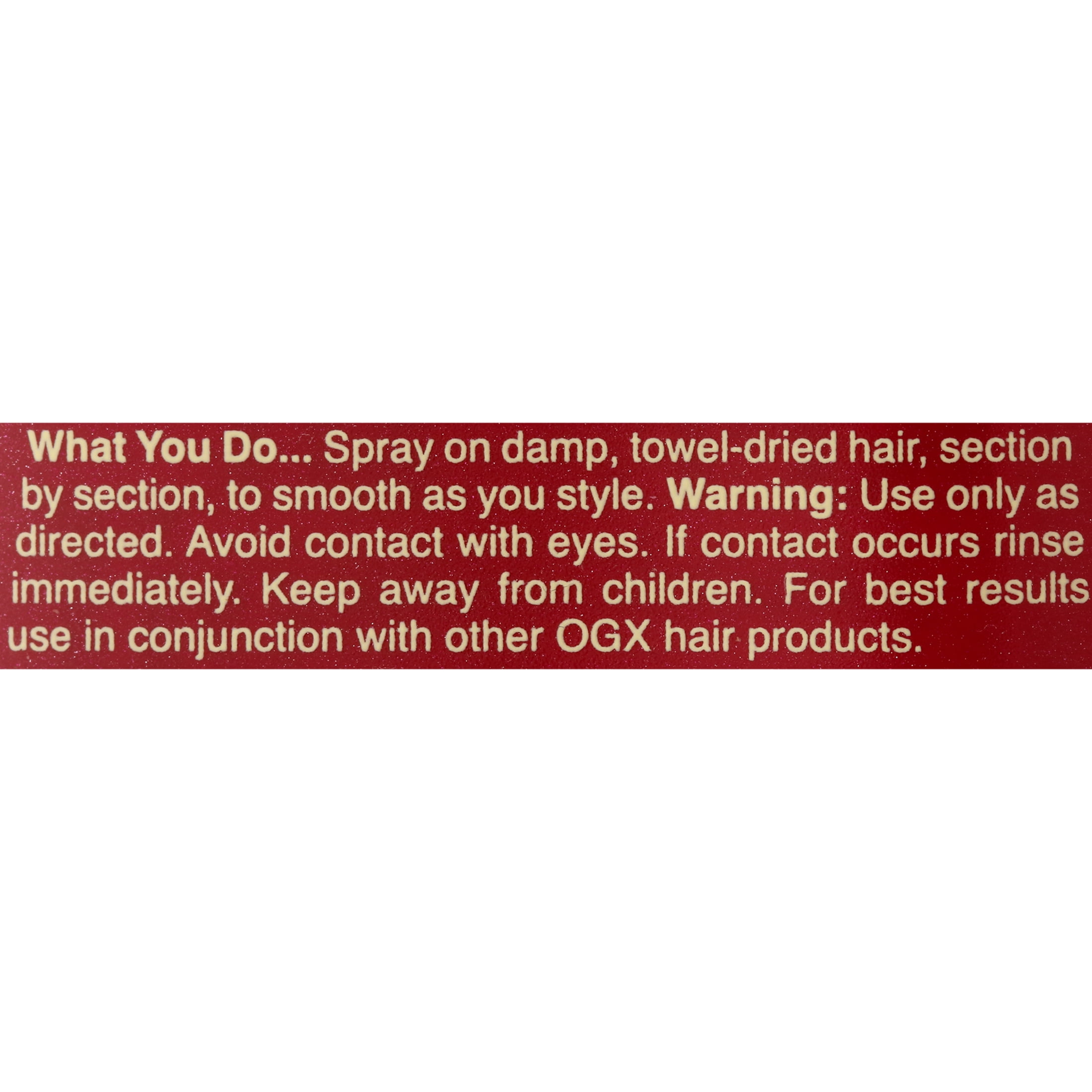 OGX Stengthening and Smooth Extra Strength Smoothing Spray 6.8oz