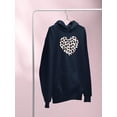 thumbnail image 3 of Colorful Heart Cheetah Print Hoodie Women -Image by Shutterstock, Female XX-Large, 3 of 4