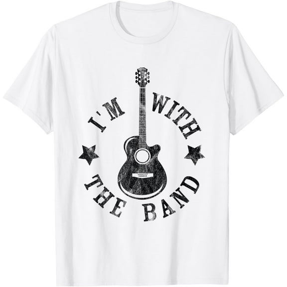 I'm with the band T-Shirt Rock and Roll gifts mens t shirt，white，women，funny，misfits，men，journey，t-shirt