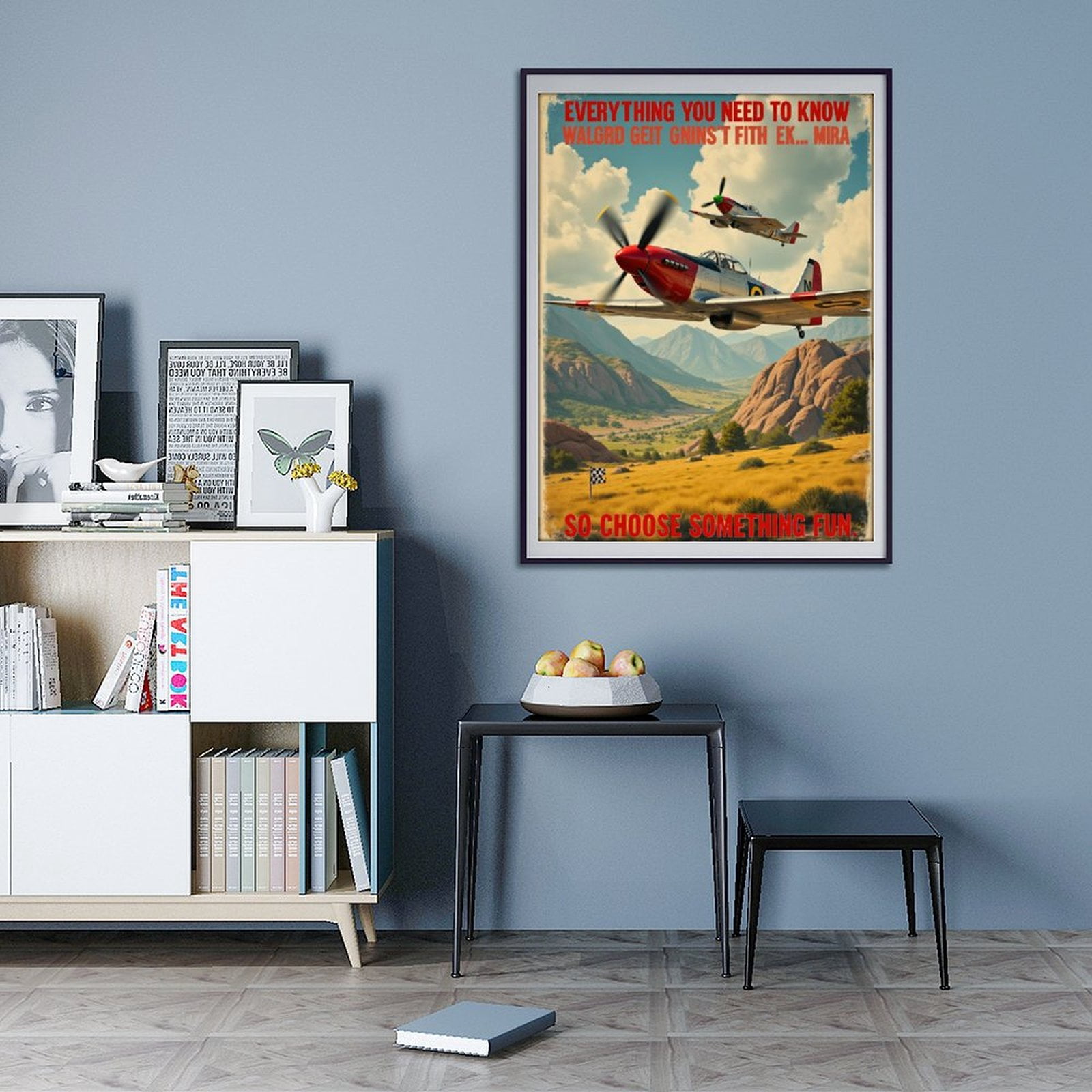 Diamond Art Kit for Adults, Two Vintage Airplanes Flying Scenery Diamond Painting for Adults Beginners, DIY Diamond Art Painting Kits, 5D Diamond Painting Crafts for Home Decor 12x16 Frameless