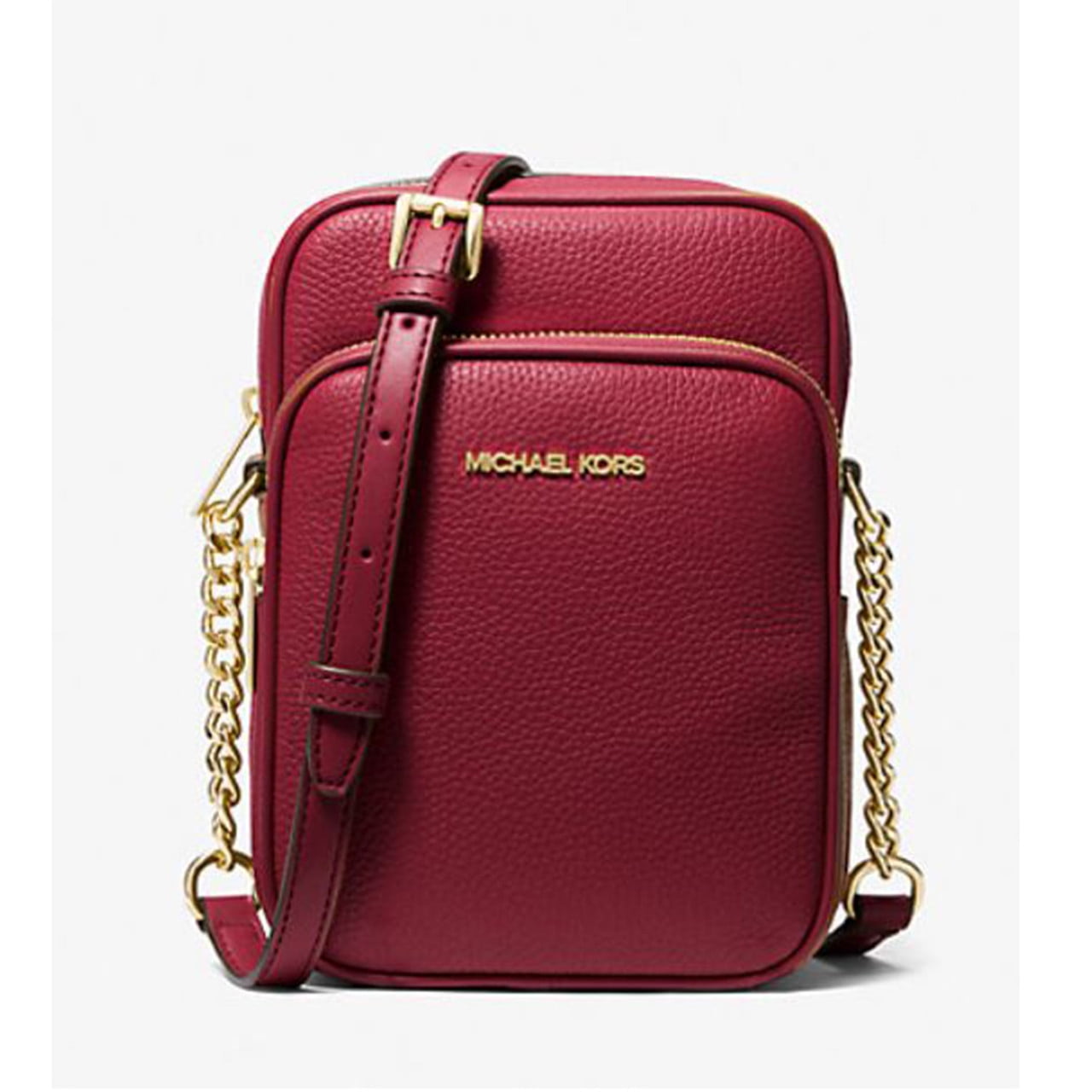 Michael Kors Women's Jet Set Medium Crossbody Bag, Oxblood