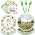 thumbnail image 1 of Princess Birthday Party Decorations, 96 Pcs Four Ever a Princess Plates and Napkins Forks Tableware Set, Girls 4th Birthday Party Supplies Disposable Plates Set for 24, 1 of 7