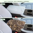 thumbnail image 4 of Renewold Car Center Console Pad Soft Armrest Cover Protector with Pockets Storage Bag Scratch Resistant Arm Rest Covering Middle Console Pad Auto Decoration, Camo Hunting Forest Branch Brown, 4 of 9
