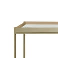 thumbnail image 2 of Benzara BM241223 27.75 x 36.25 x 19.75 in. Bar Cart with Beveled Mirror Shelves & Casters, Gray, 2 of 5