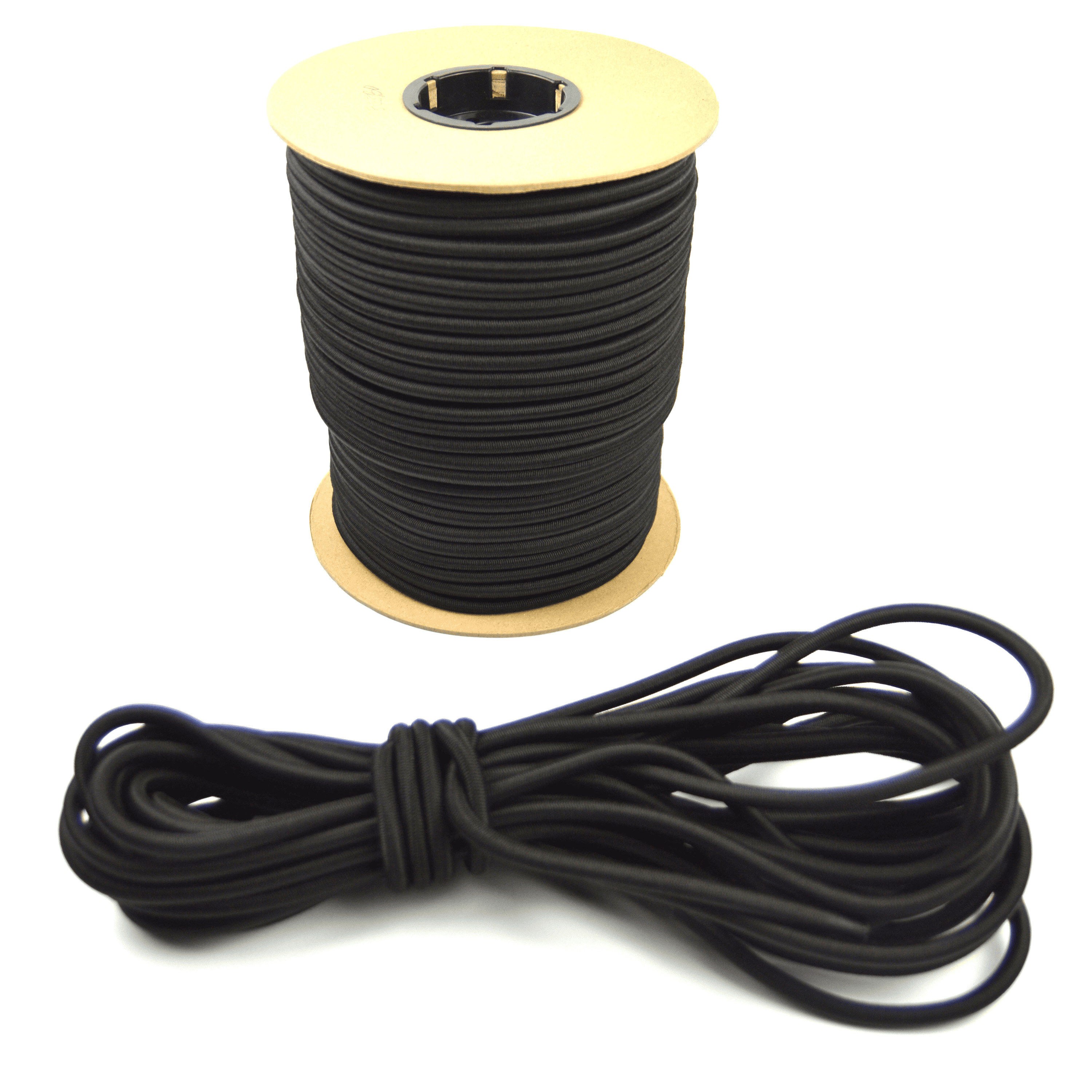 Marine Masters 3/8" Black Bungee Shock Cord Sold by the Foot Elastic