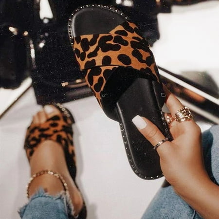 

Vedolay Ladies Sandals Sandals for Women Summer Wedges Peep Toe Walking Slides Sandals Black 6.5