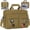 Khaki(17.3in), variant on RAINSMORE 17.3 Inch Laptop Bag for Men Messenger Bag Business Laptop Briefcase with MOLLE System Large Travel,Black