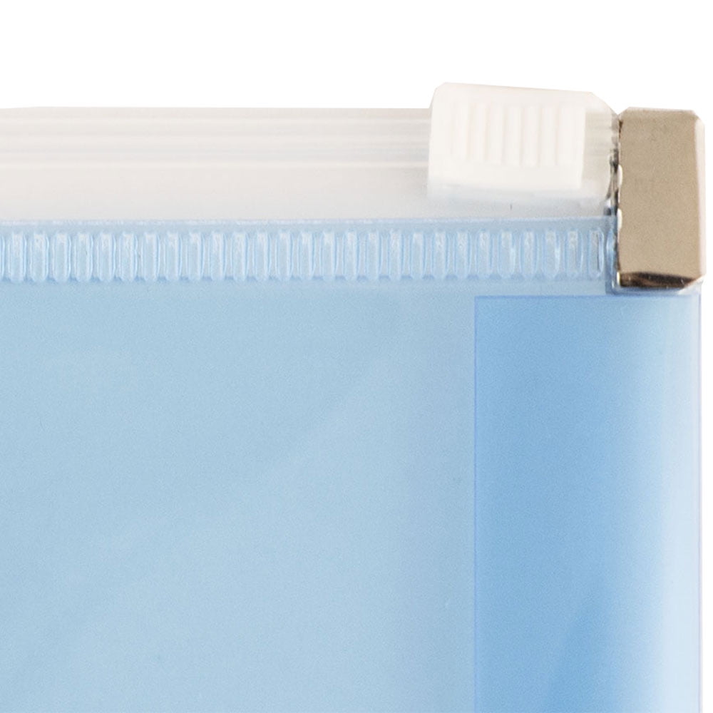 JAM Paper Plastic Envelopes with Zip Closure, Letter Booklet, 9 3/4 x 13, Blue, 3/Pack