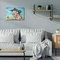 thumbnail image 2 of Stupell Industries Funny Wild West Fashion Baby Pig Blue Watercolor Painting Canvas Wall Art by George Dyachenko, 2 of 6