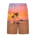 thumbnail image 5 of Erwazi Mens Swim Trunks Printed Drawstring Waist Layer Lining Breathable Quick Dry Practical Summer Swimwear Shorts with Pocket, 5 of 7