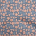thumbnail image 1 of oneOone Silk Tabby Grayish Blue Fabric Lemon Dress Material Fabric Print Fabric By The Yard 42 Inch Wide, 1 of 4