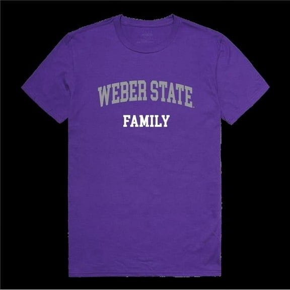 W Republic 571-251-PR2-04 Weber State Wildcats Family T-Shirt, Purple - Extra Large