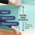 thumbnail image 3 of Juego de sábanas CGK Unlimited Extra Deep Pocket King Spa Blue, 3 of 9