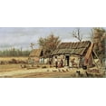 thumbnail image 2 of Walker, William Aiken 32x18 White Modern Wood Framed Museum Art Print Titled - Daily Chores, 2 of 4