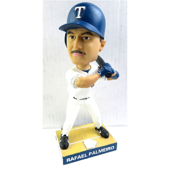 Rafael Palmeiro Signed Autographed Bobblehead 500 HR Texas Rangers JSA TT39123