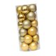 thumbnail image 3 of 24 bolas navideñas decorativas colgantes para regalo o fiesta Oro 8 cm, 3 of 9