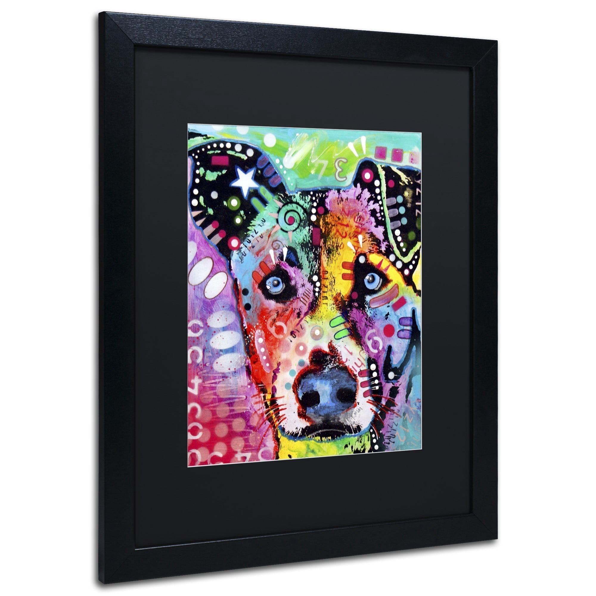 Trademark Fine Art "Flipped" Canvas Art by Dean Russo, Black Matte, Black Frame