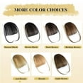 thumbnail image 5 of MORICA Clip in Bangs for Women Human Hair Bangs Clip in Hair Extensions Wispy Bangs Ash Blonde Bangs, 5 of 5