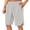 White, variant on BUWTTER Men Shorts Casual Loose Fit Summer Fall Comfortable Drawstring Elastic Waisted Solid Color Black Shorts L