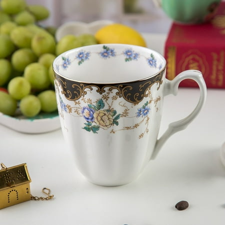 

Livesture Bone China Mug Ceramic Mug Large Capacity Water Cup J 450ml