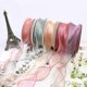 thumbnail image 1 of 10 meters/roll 40mm width Wave Silk Organza ribbon Bow material for hair ornament gift wrapping decoration lace ribbons, 1 of 4