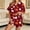 Wine, variant on Summer Sales Womens Pajama Sets Satin Fall Pumpkin Print Short Sleeve Button Loungewear Halloween Pajama Sets for Women 2 Piece