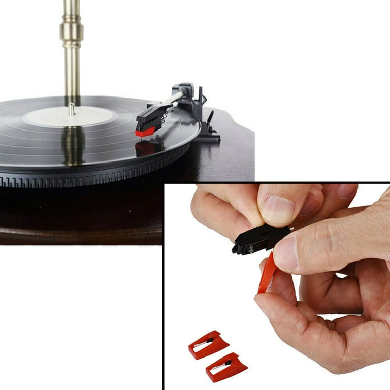 Record Player Needle, TSV 3 Pcs Stylus Replacement Turntable Needle Diamond  Stylus Record Player Needle With Diamond Tip for most Crosley Vinyl Jensen