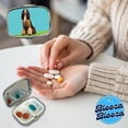 thumbnail image 5 of Afghan Hound Dog Sitting Small Travel Handbag Pill Box Case, 5 of 6