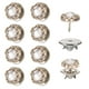 thumbnail image 1 of 10 Conjuntos de Botones de Perlas, Botones de Perlas de 11.5 mm Sin Coser, Broches Desmontables para Jeans, Ropa, Abrigo (Blanco), 1 of 7