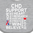 thumbnail image 4 of Inktastic CHD Awareness Month Boys or Girls Baby Bib, 4 of 4