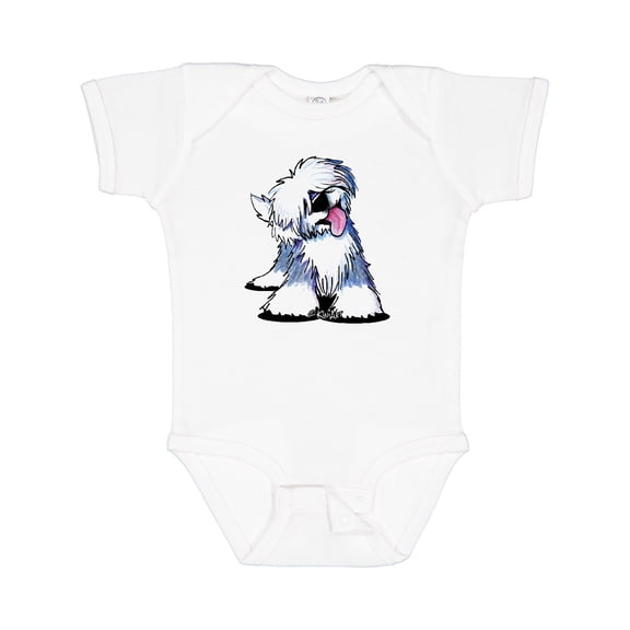 Inktastic Old English Sheepdog Boys or Girls Baby Bodysuit