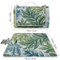 FACANNAP Leaf Pattern Square Outdoor Picnic Mat Foldable for Camping